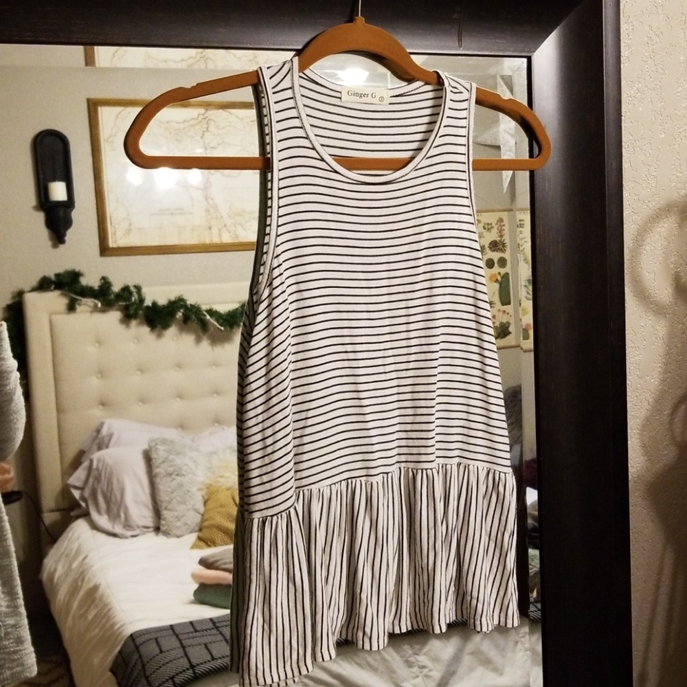Peplum tank